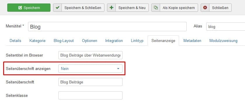 Im Menü Seitenüberschrift anzeigen: nein Im Menü Seitenüberschrift anzeigen: nein