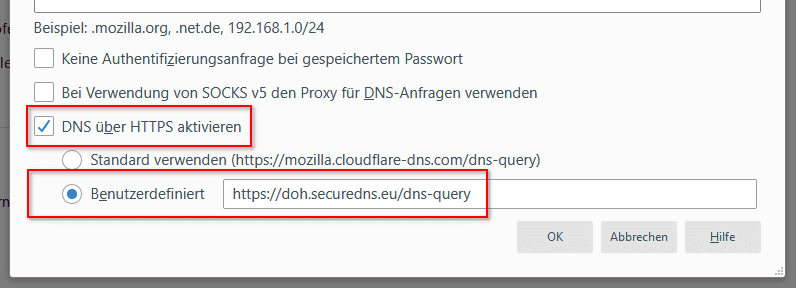 DNS HTTPS Firefox